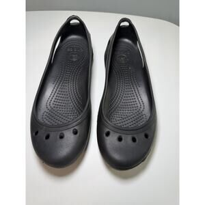 Crocs Kadee Ballet Flats Women's Size 7 W Black Slip Resistant